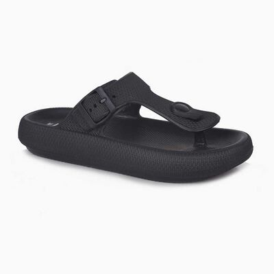 Imagen 1 del producto Sandalia Plana Mujer Icono Negro, Rosado