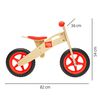 Bicicleta Balance de Madera Roja Glow Up