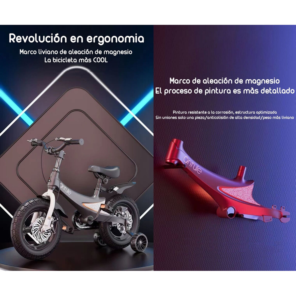 Bicicleta Infantil 2-5 Años Niña Aro 12 Lubabycas Rosada