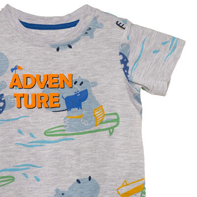 Imagen 2 del producto Polera Manga Corta Chess Baby Azul Claro, Gris, Menta