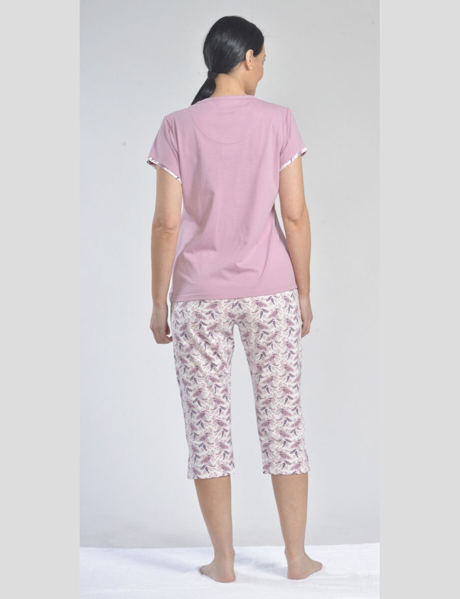 Pijama Algodón con Capri Tallas Grandes Mon Amour