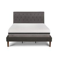 Cama Europea CIC Curve King Balance + Respaldo Kavery