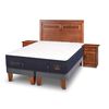Cama Europea CIC Base Dividida 2 Plazas Súper Premium + Respaldo + Veladores
