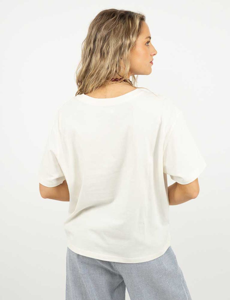 Polera Con Estampado Manga Corta Mujer Icono