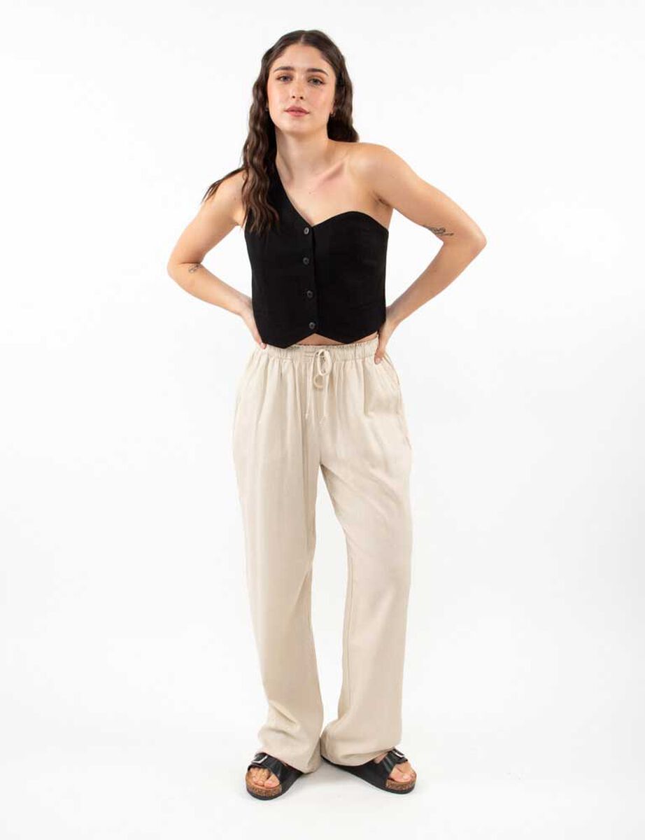 Pantalón Pijamero Lino Mujer Icono