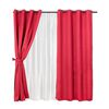 Set de Cortinas Mashini Frutill 140 x 220 cm Burdeo