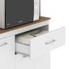 Mueble de Cocina Vekkahome White 1 Cajón 12 Puertas Café