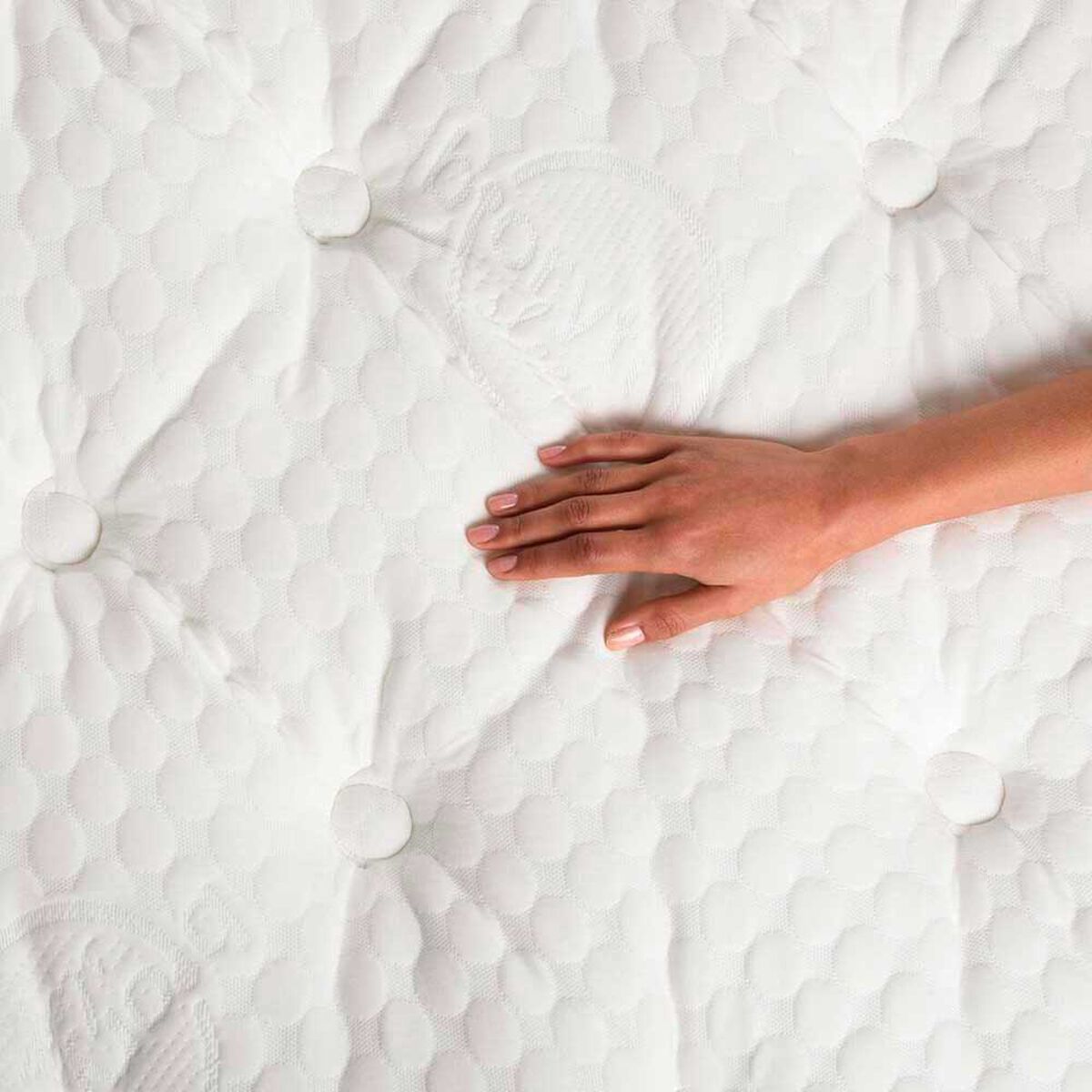 Cama Europea CIC Base Dividida King S&uacute;per Premium + Respaldo Miro Mostaza