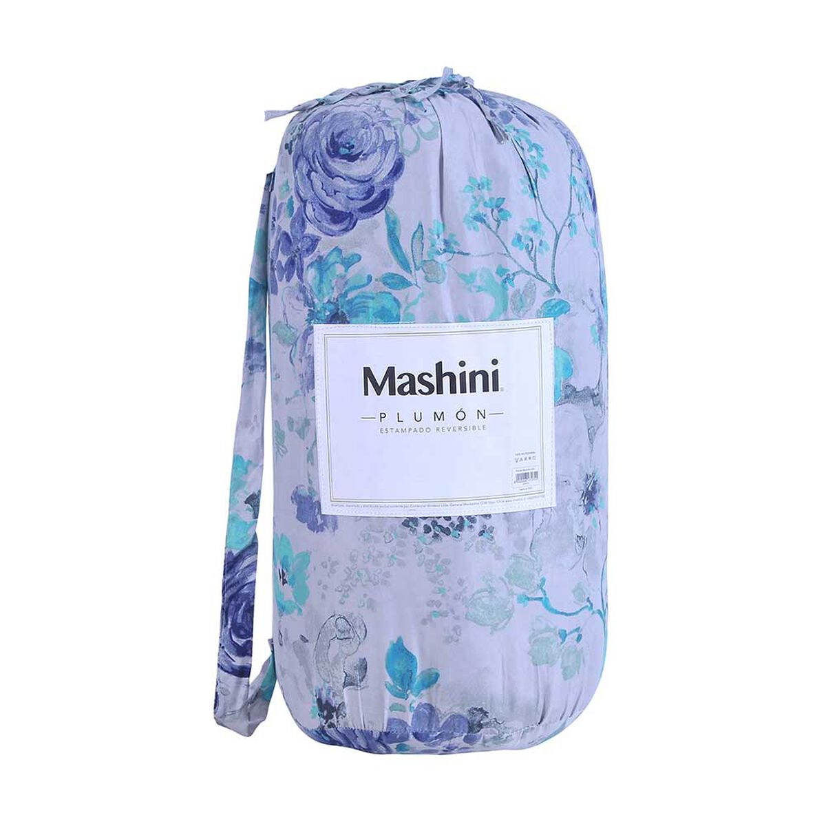 Plumón Estampado Mashini 1,5 Plazas Venus Turquesa