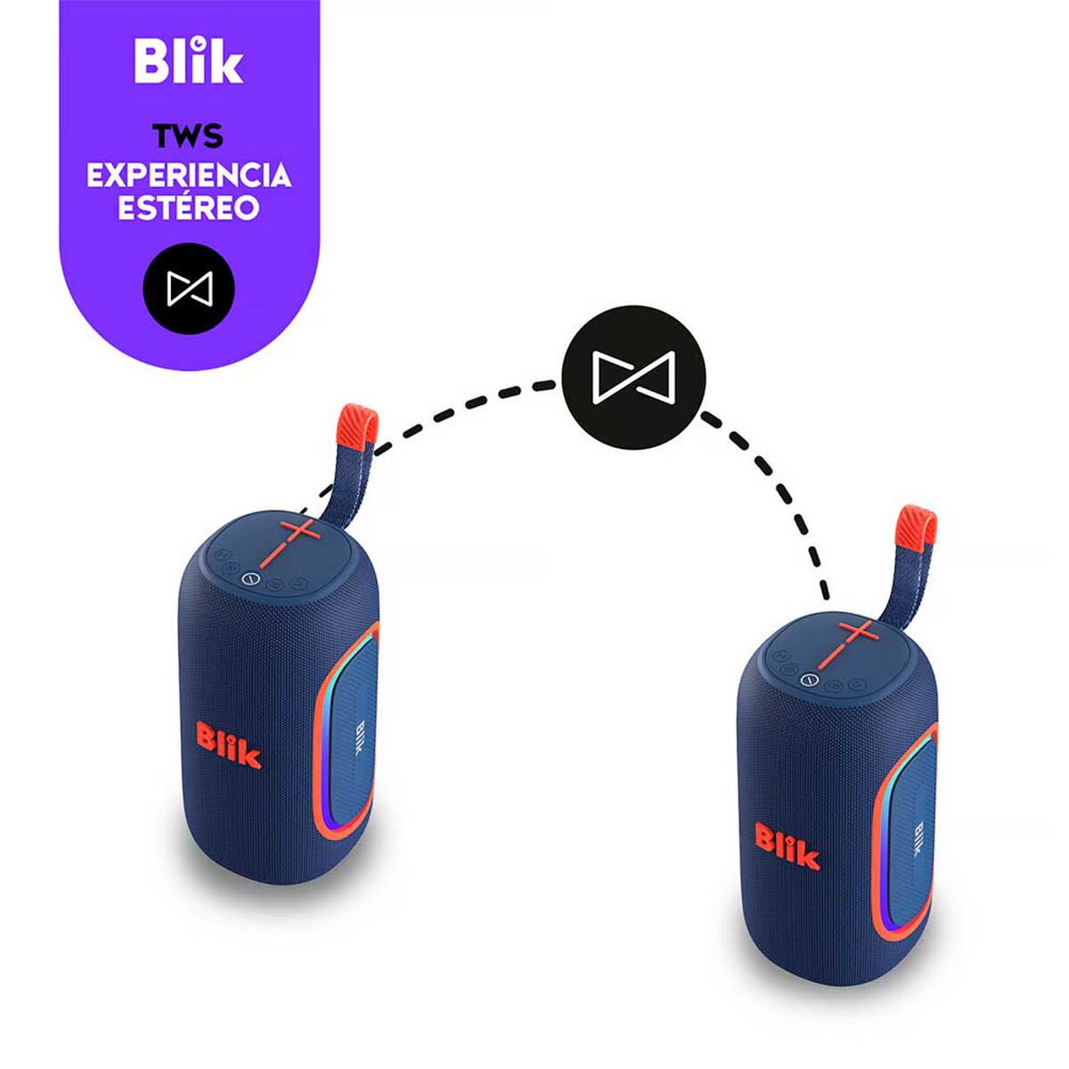 Parlante Bluetooth Blik Hypebass Azul