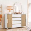 Cómoda Vekkahome Evidenza 4 Cajones Blanco
