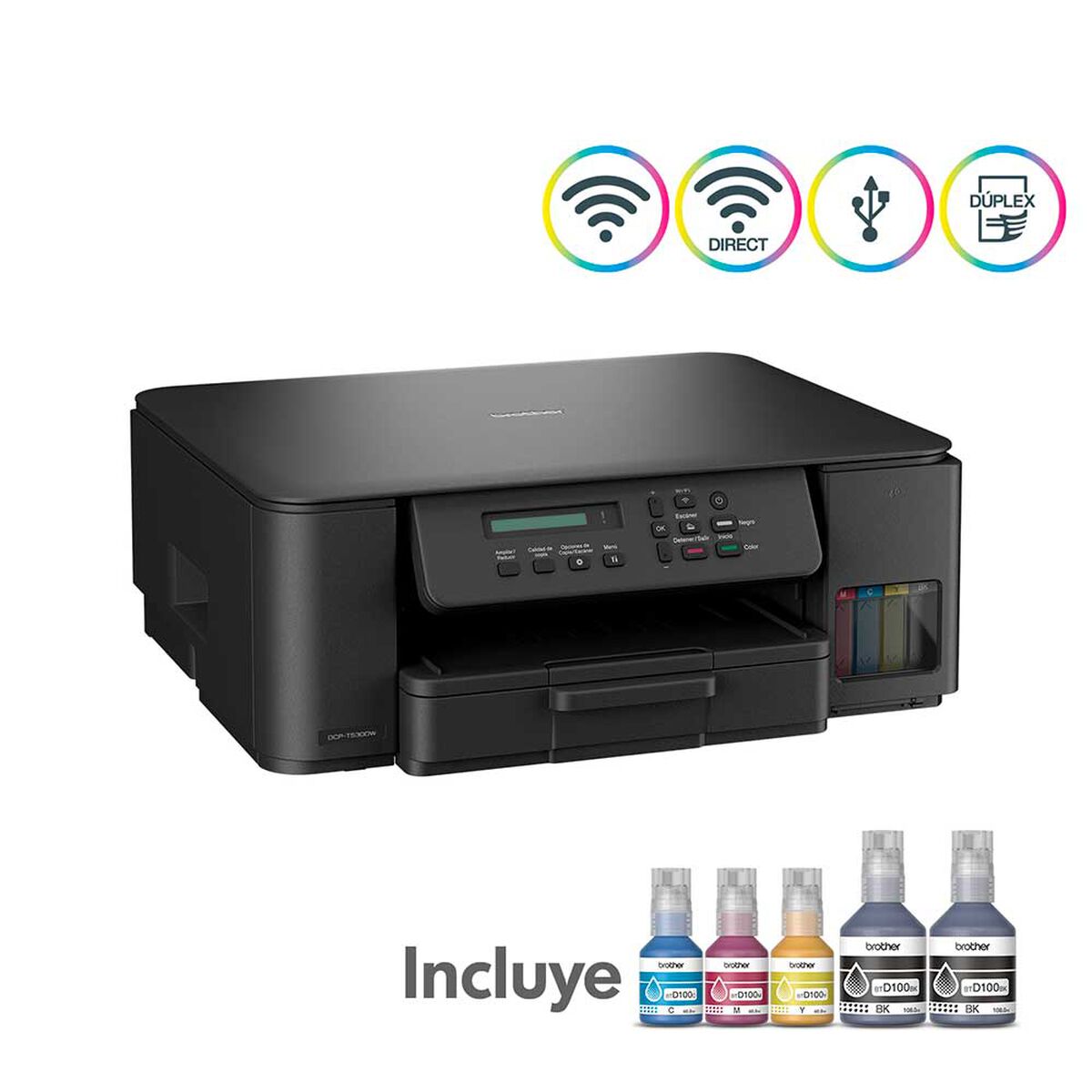Multifuncional Brother Tinta Continua DCPT530DW Wifi y Dúplex