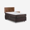 Boxet Rosen 1 Plaza Ergo T + Respaldo + Velador Tabor Caramelo