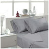 Juego de Sábanas Arthome 144 Hilos King Gris 
