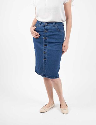 Imagen 1 del producto Falda Midi Mujer Portman Club Azul, Blanco, Celeste