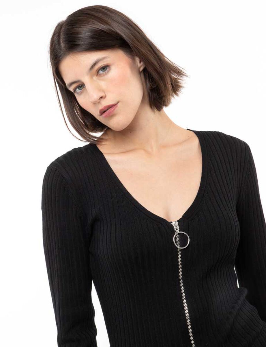 Vestido Corto Manga Larga Mujer Fiorucci