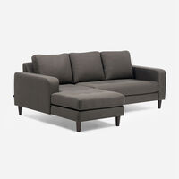 Sofá Seccional Rosen Genova 3 Cuerpos Grafito