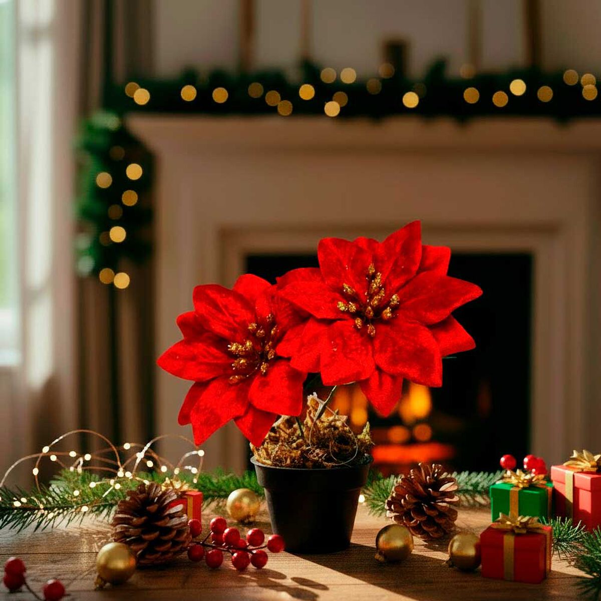 Planta Navide&ntilde;a con Maceta Casanova