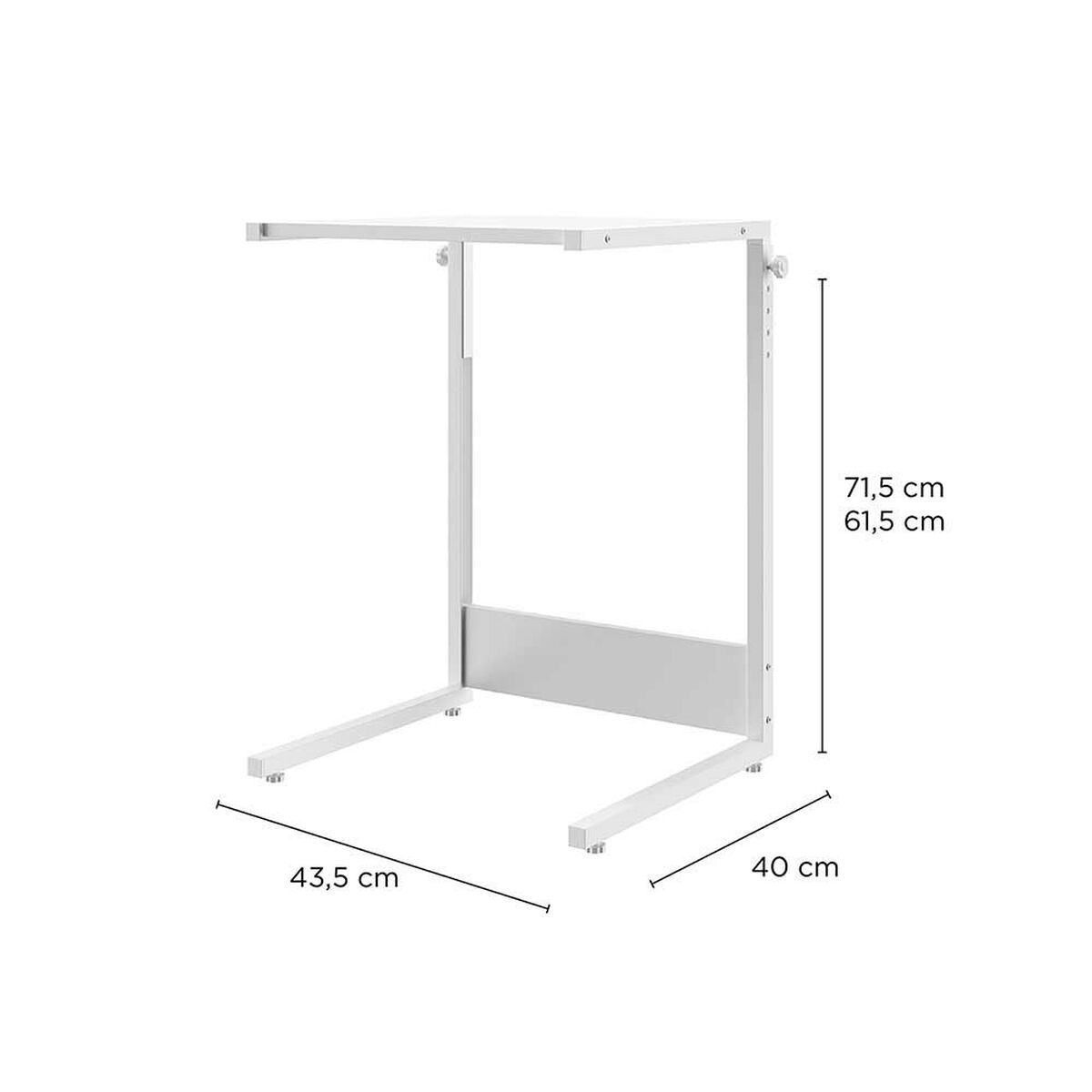 Mesa Port&aacute;til Multiuso Vekkahome Porter Patas Blanca