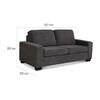 Sofá Cama CIC Bolonia 3 Cuerpos Gris
