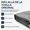 Pack Toallon Y Toalla Microfibra Suede Gris Pro Outdoor