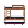 Camarote Triple Latam Home 1 Plaza Zen + Colchón Top Foam Palo Rosa