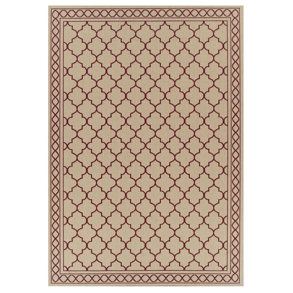 Alfombra Idetex Sisal Rojo 200 x 285 cm