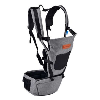 Canguro Porta Bebé Gris - Negro Bebeglo