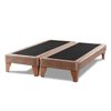 Base Europea Dividida Latam Home 2 Plazas Zen Cuero Beige