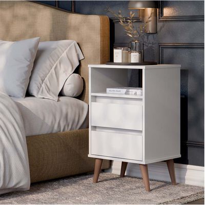 Imagen 1 del producto Velador Onessta Roma 2 Cajones Blanco
