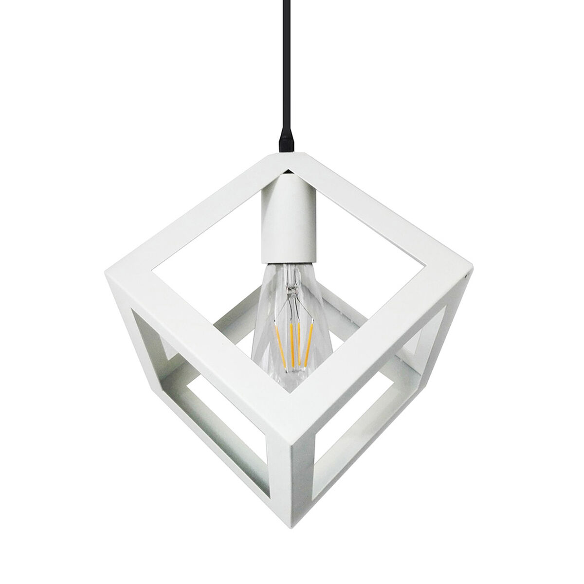 Lampara de Techo Cubo Blanco