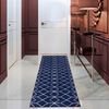Alfombra de Pasillo Modalfo Kashan King Azul Marino 66 x 430 cm