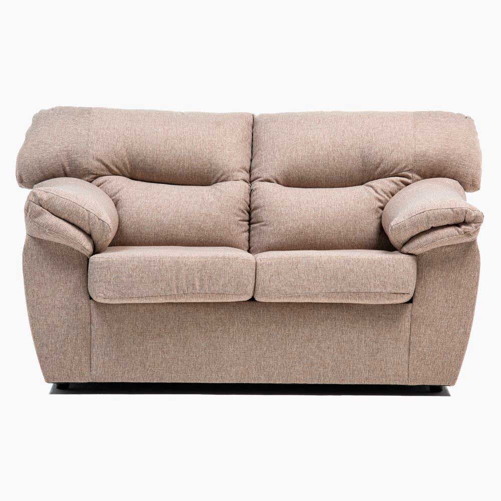 Sofá Cabsur Zeus 2 Cuerpos Tela Beige