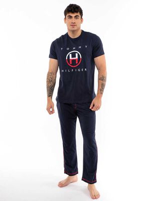 Imagen 2 del producto Polera De Pijama Algodón Estampada Manga Corta Hombre Tommy Hilfiger Dark-Navy