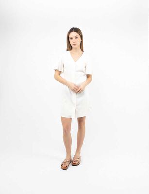 Imagen 1 del producto Vestido Corto Manga Corta Mujer Zibel Beige