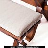 Juego de Comedor Latam Home Sevilla Granada 2 Sillas + 2 Bancas Lino Blanco
