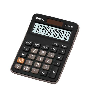 Calculadora de Escritorio Casio MX12 Negra
