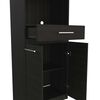 Mueble para Microondas TuHome Manchester 3 Puertas 1 Cajón Wengue