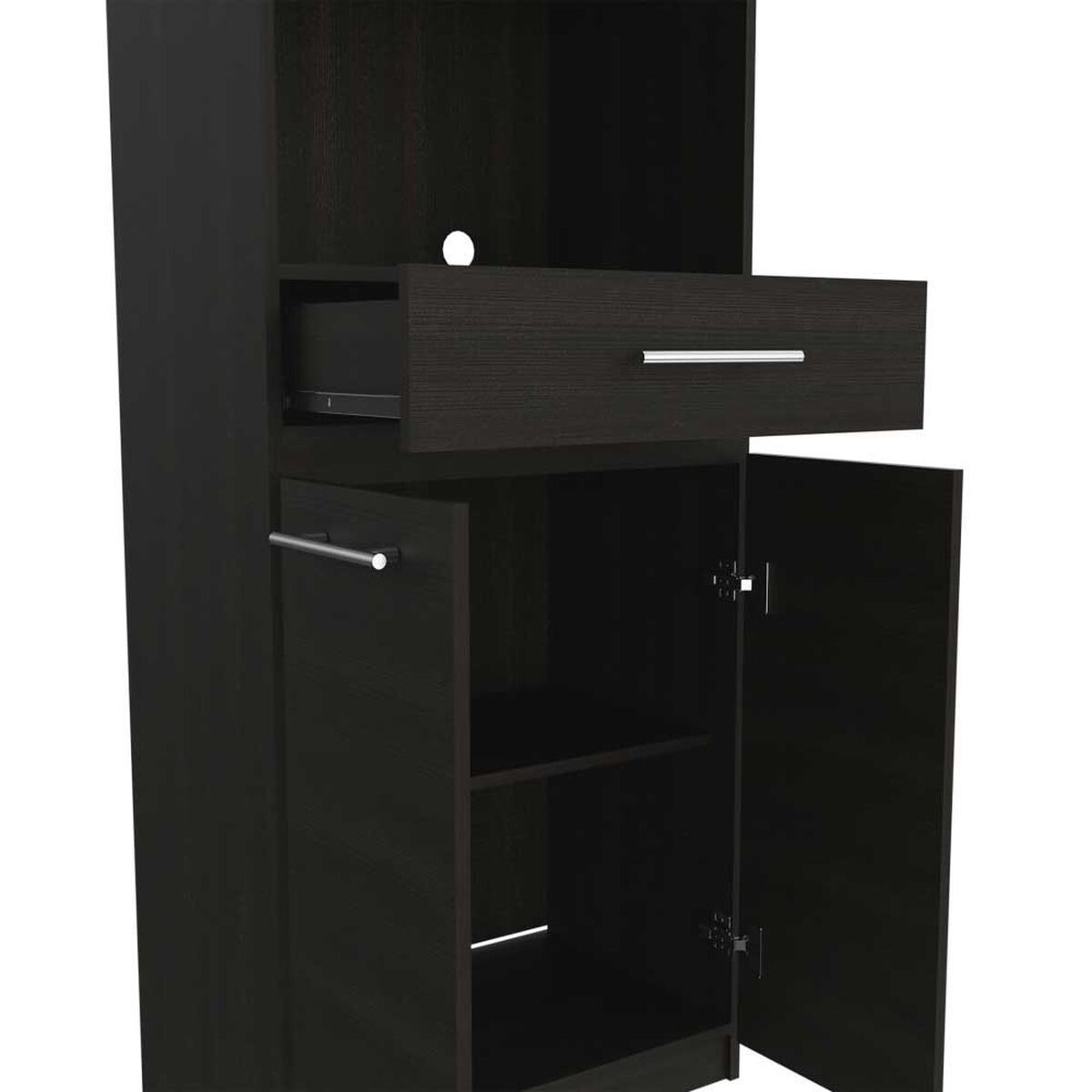 Mueble para Microondas TuHome Manchester 3 Puertas 1 Cajón Wengue