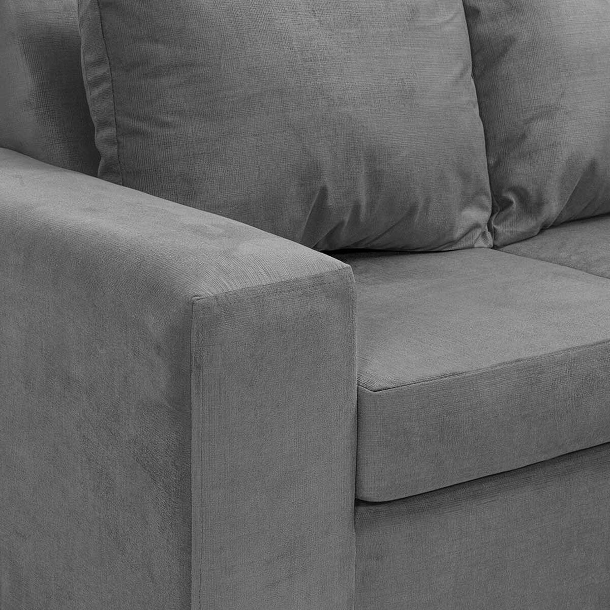 Sofá Seccional Innovamuebles Kahlo 4 Cuerpos Gris