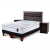 Box Spring Rosen 2 Plazas Art 4 + Set Maderas Bilbao