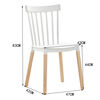 Pack 4 Sillas de Comedor Idetex Style Blanco