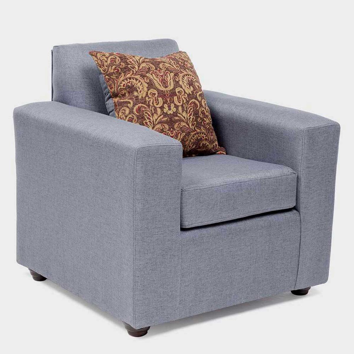 Juego de Living Almore Paris Sof&aacute; 3 Cuerpos + Dos Sillones 1 Cuerpo Gris