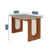 Juego de Comedor Decocasa Valentina 4 Sillas Off White