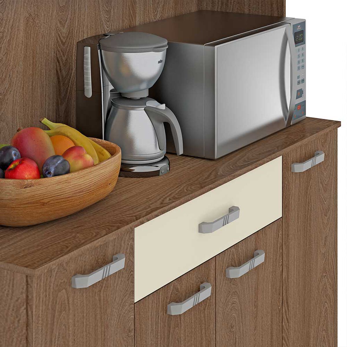 Mueble de Cocina Favatex Lidia Café 7 Puertas