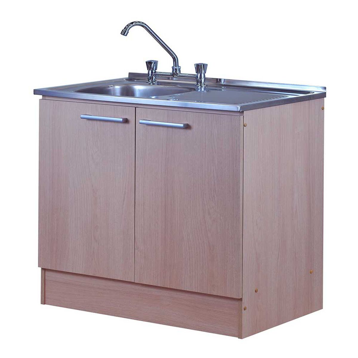 Mueble de Cocina Mobikit Kit 100 Derecho Beige 2 Puertas