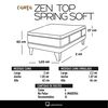 Cama Europea Latam Home 1,5 Plazas Zen Top Spring Soft Velvet Verde