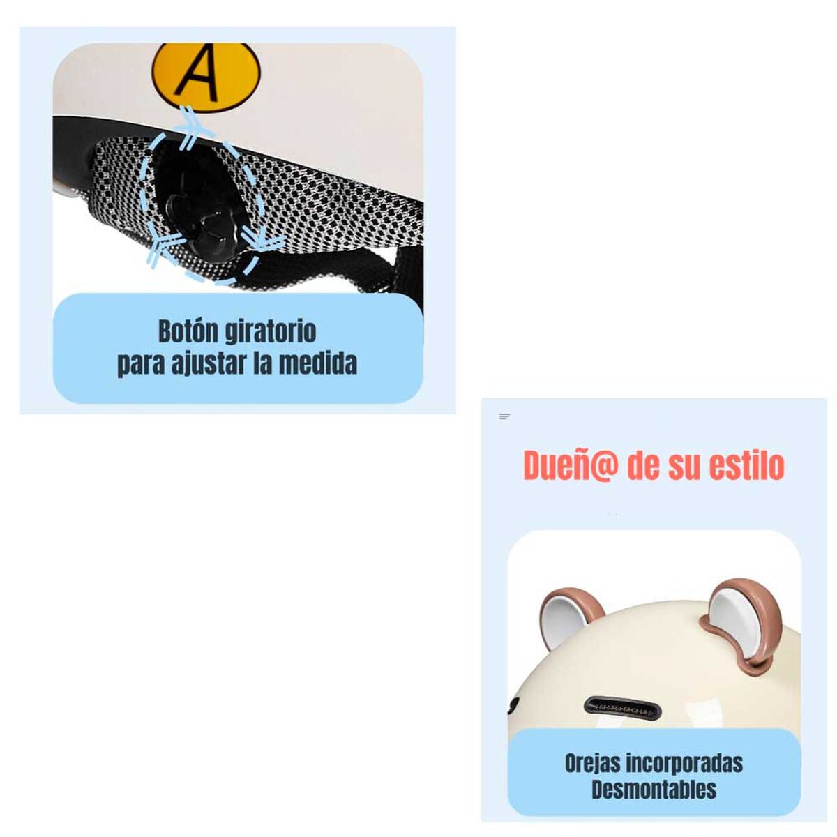 Casco Bicicleta LuBabycas Cool para Niños S Rosado