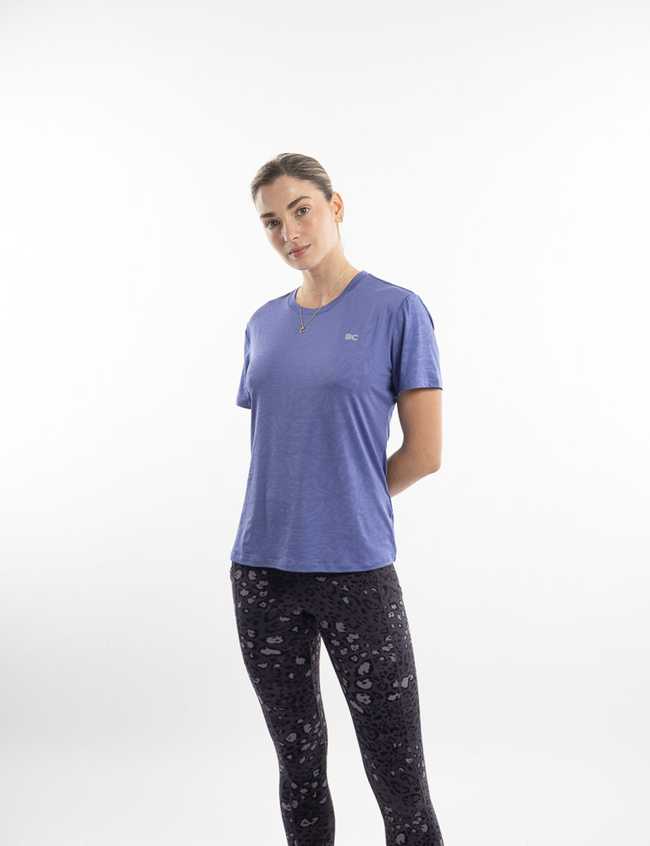 Polera Deportiva Manga Corta Mujer Black County
