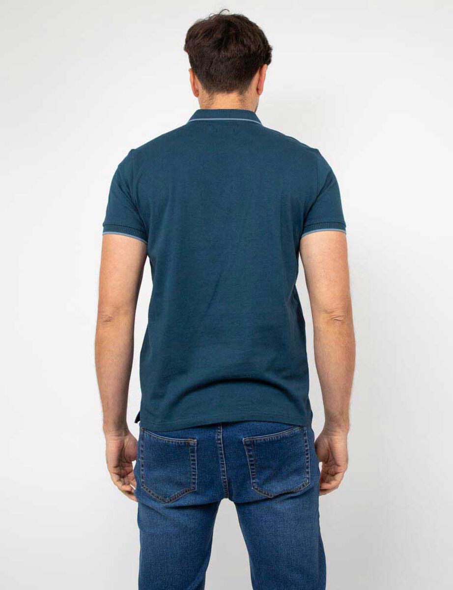 Polera Piqué Slim Manga Corta Hombre Zibel